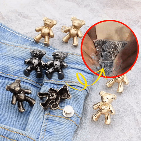 Cute Bear Shaped Jeans Buttons [Free today]